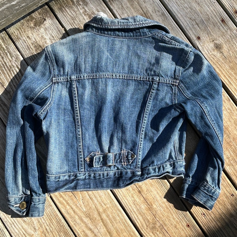 Y2K Womens American Eagle Blue Denim Jacket - Picture 5 of 7